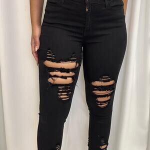 Women Street wear Black Jeans